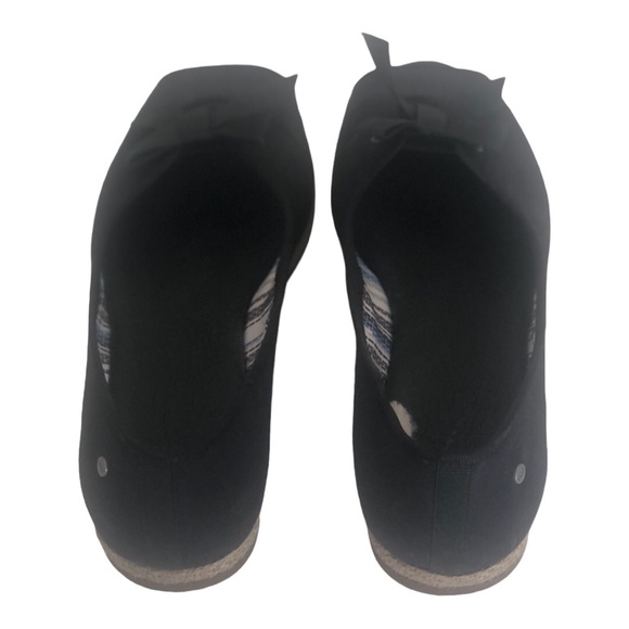 UGG Australia Women Black Marleigh Canvas Flat shoes US 7.5 Peep Toe Espadrille - Picture 4 of 4